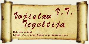 Vojislav Tegeltija vizit kartica